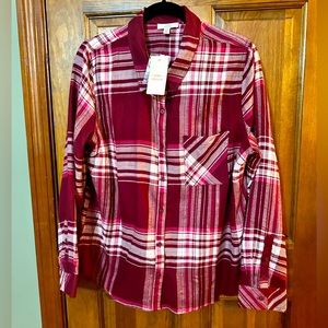 Ladies Como Vintage lightweight super soft flannel - size XL. NWT